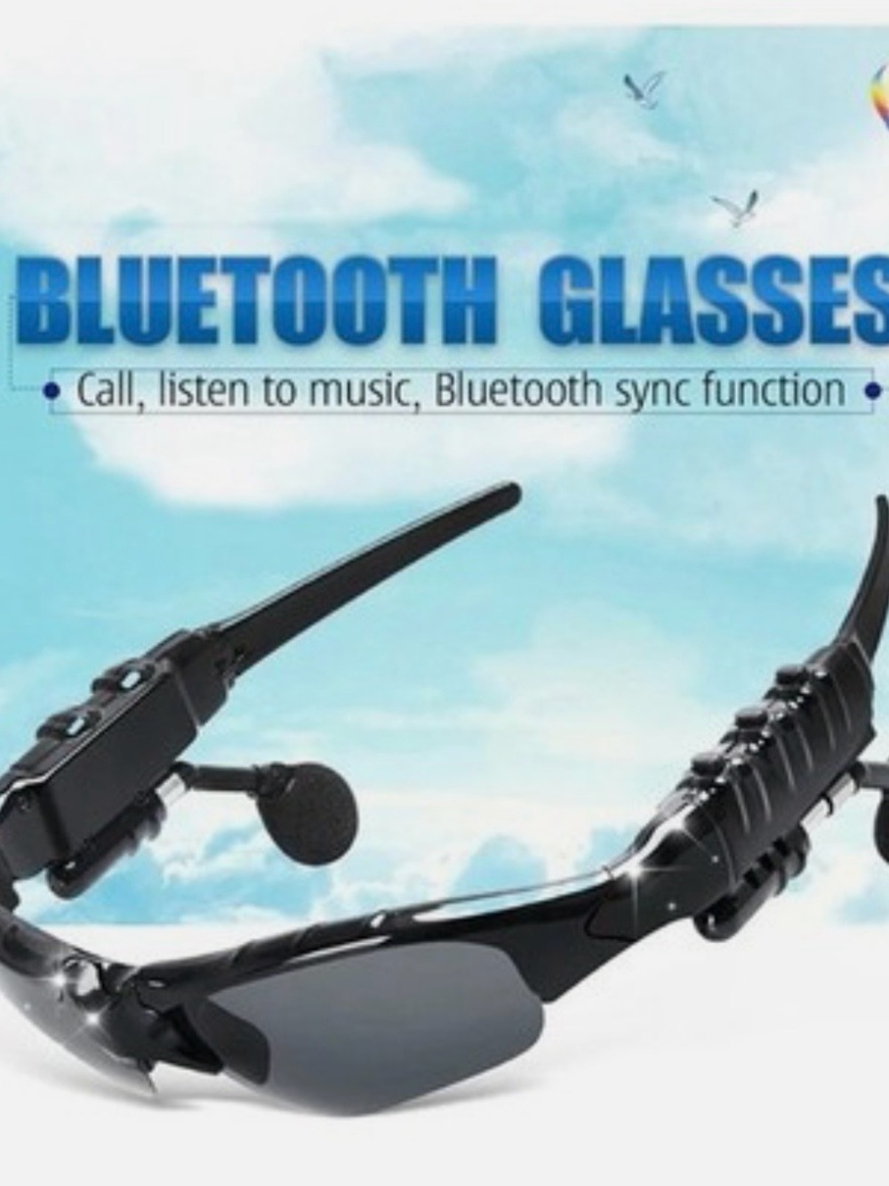 Bluetooth Sunglasses with Built-in Speakers - Black